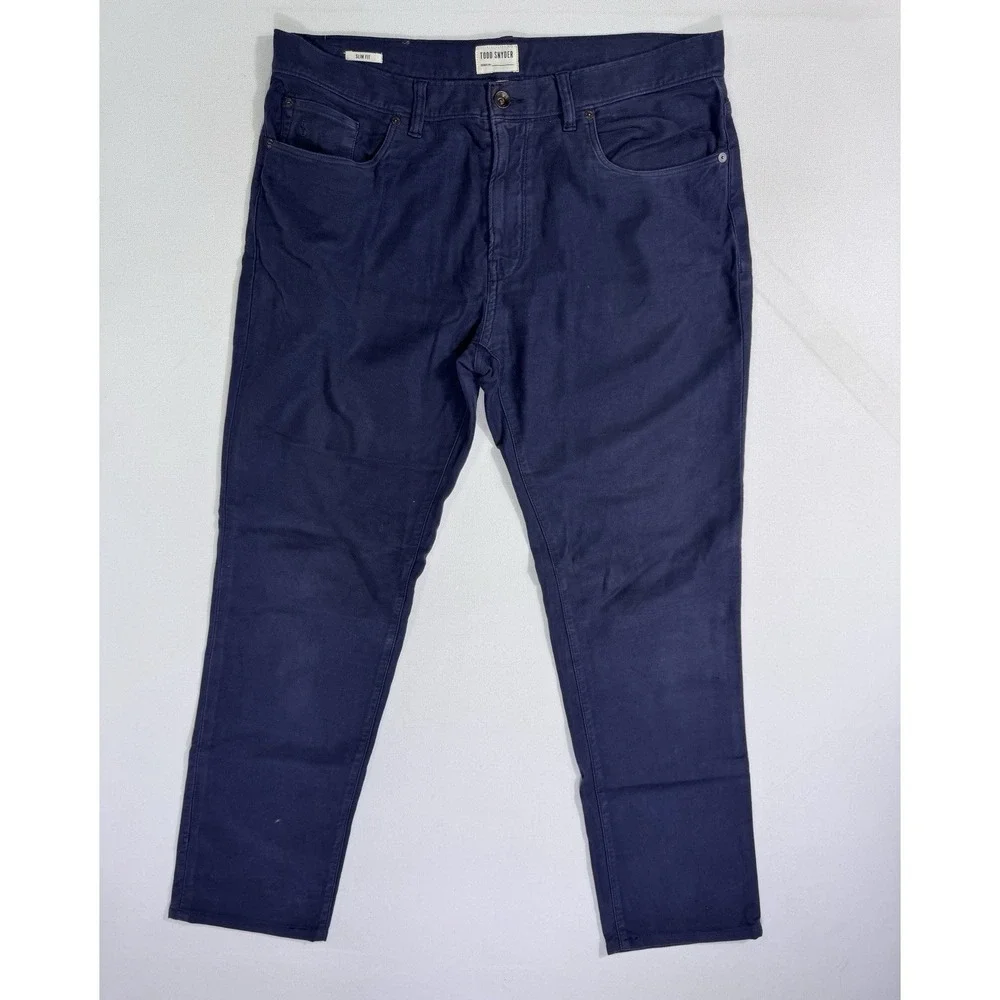 Todd Snyder Pants Men's 33x32 (35x29) Slim Fit Blue Smart Money Modern